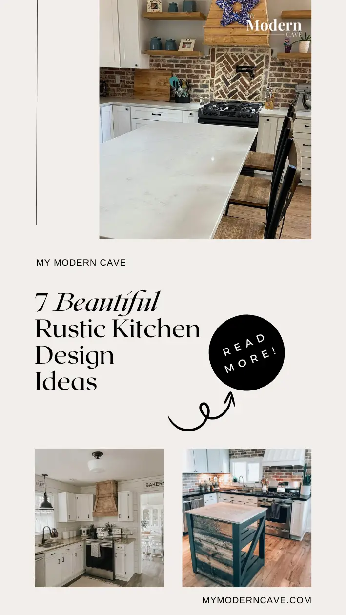 Rustic Kitchen Design  Ideas Infographic 
