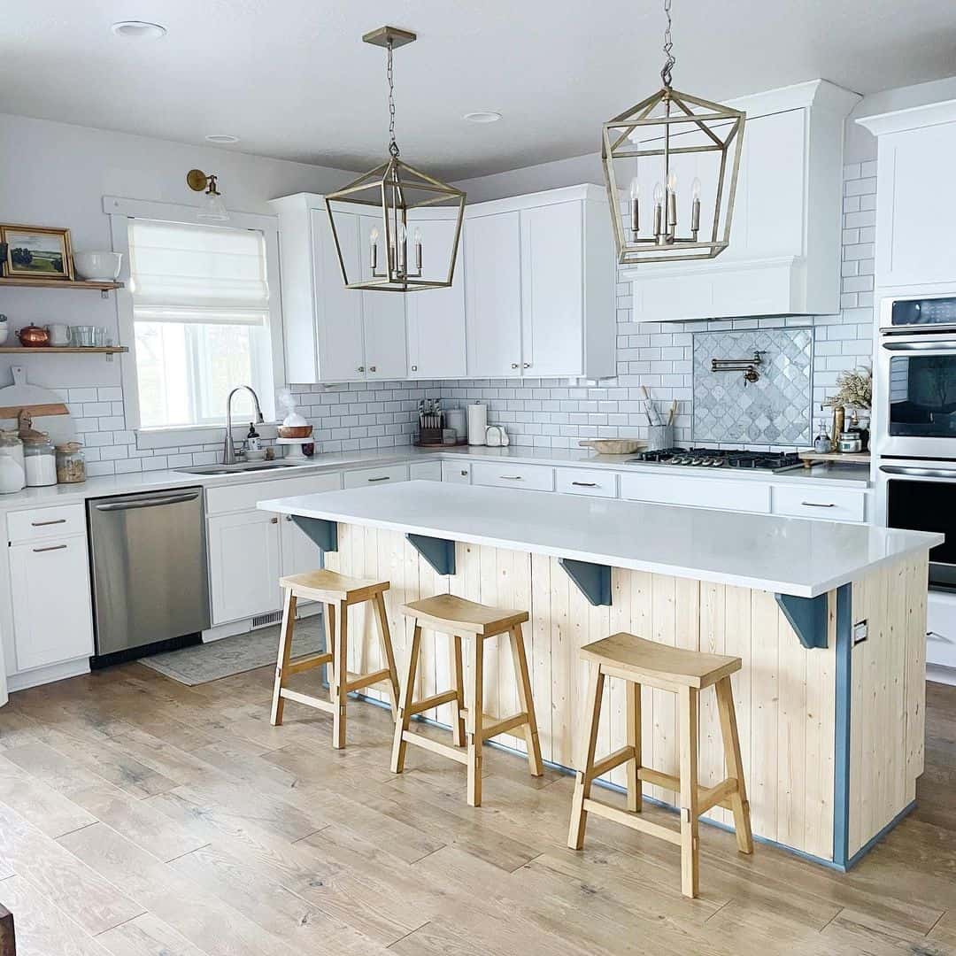 White Counters and Bar Seating