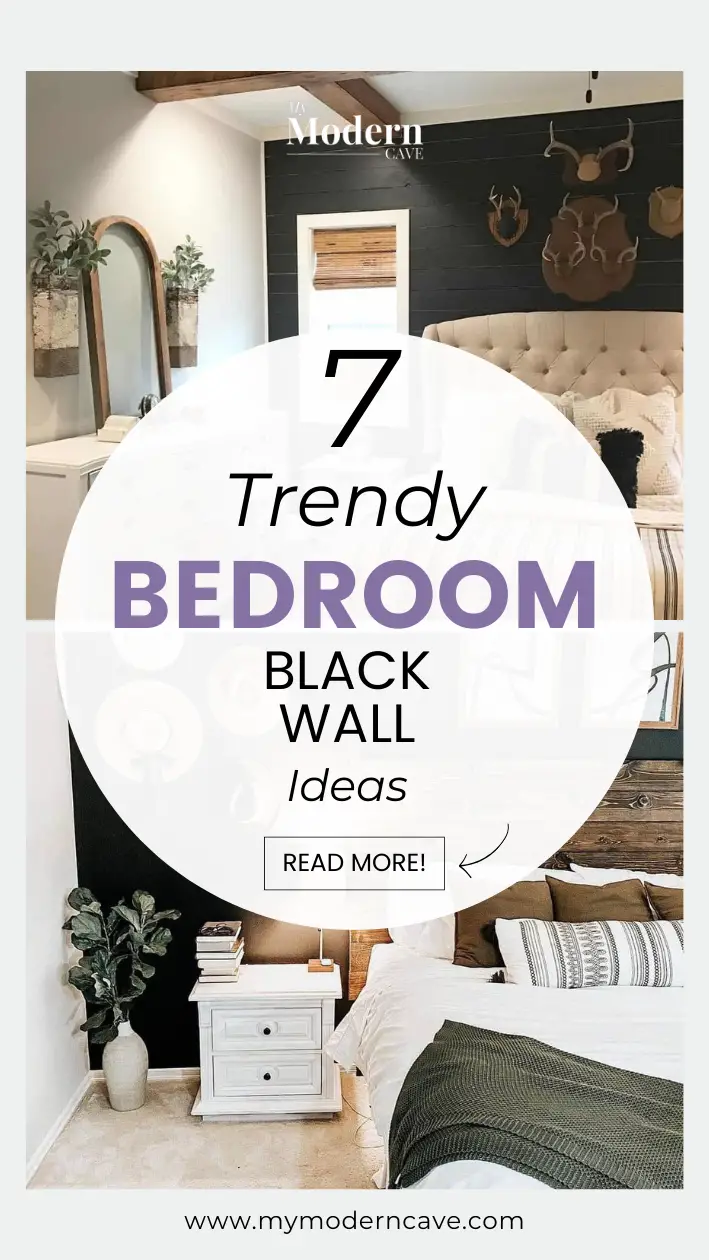 Bedroom Black Wall Ideas Infographic