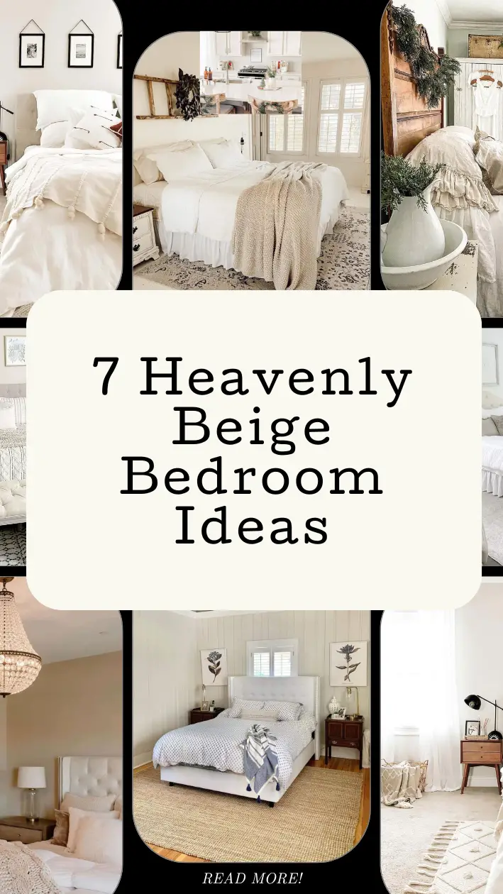 Beige Bedroom Ideas Infographic