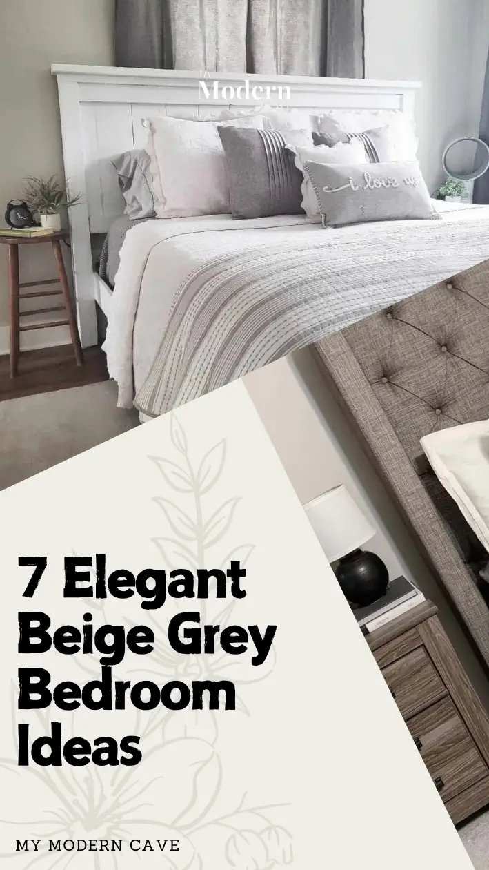 Beige Grey  Bedroom Ideas Infographic