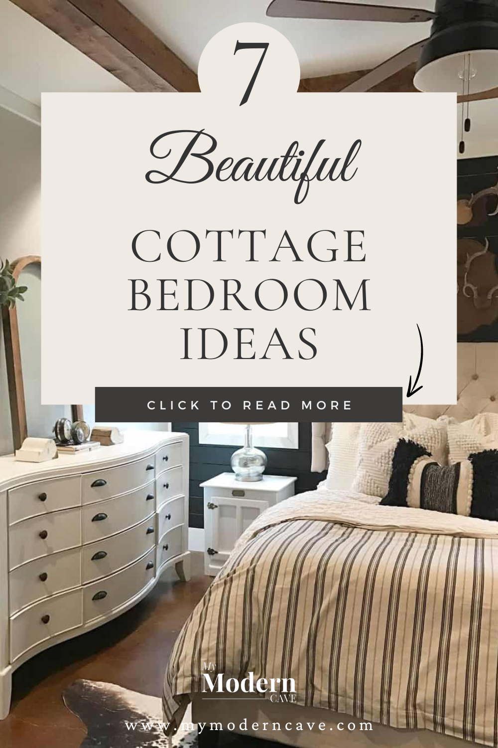 Cottage Bedroom Ideas Infographic