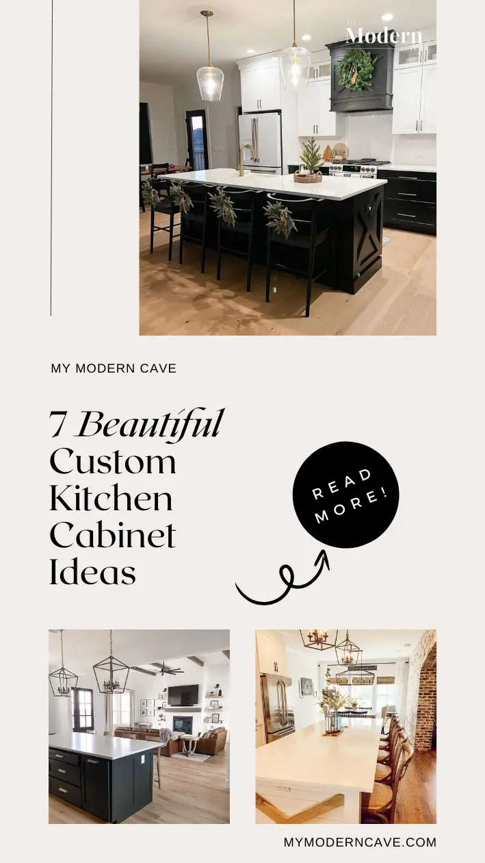 Custom Kitchen Cabinet Ideas Infographic