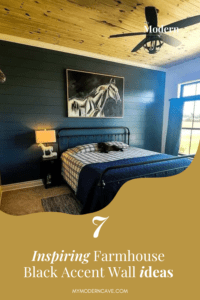 7+ Bold Black Accent Wall Ideas for a Dramatic Farmhouse-style Home