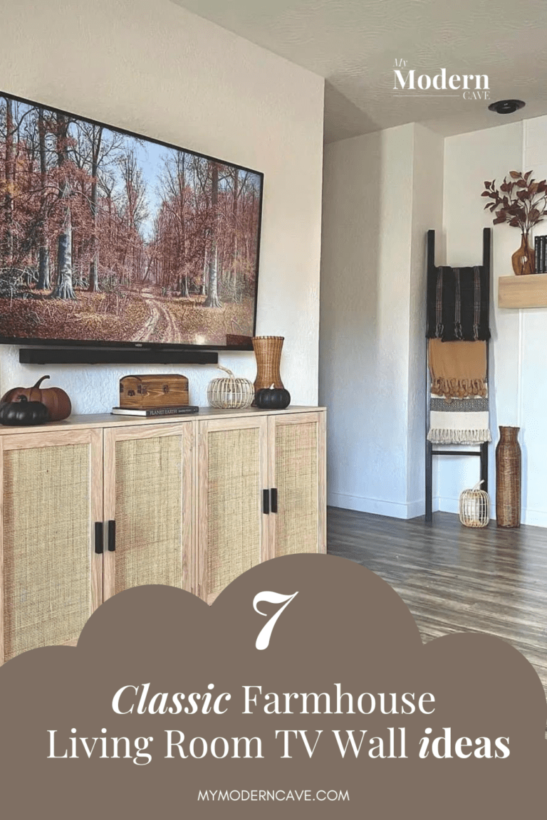 7+ Creative TV Wall Enhancement Ideas for a Stylish Farmhouse Living ...