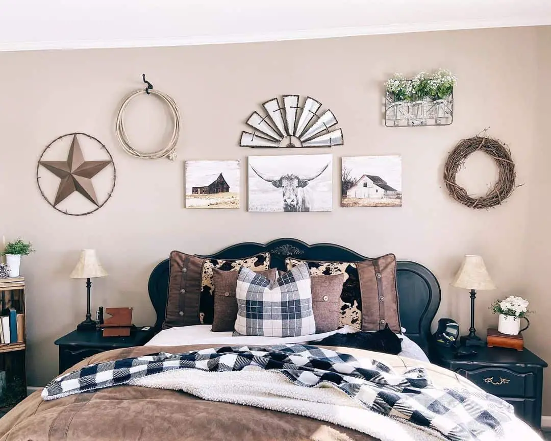 Rustic Farmhouse Vibes in the Master Bedroom