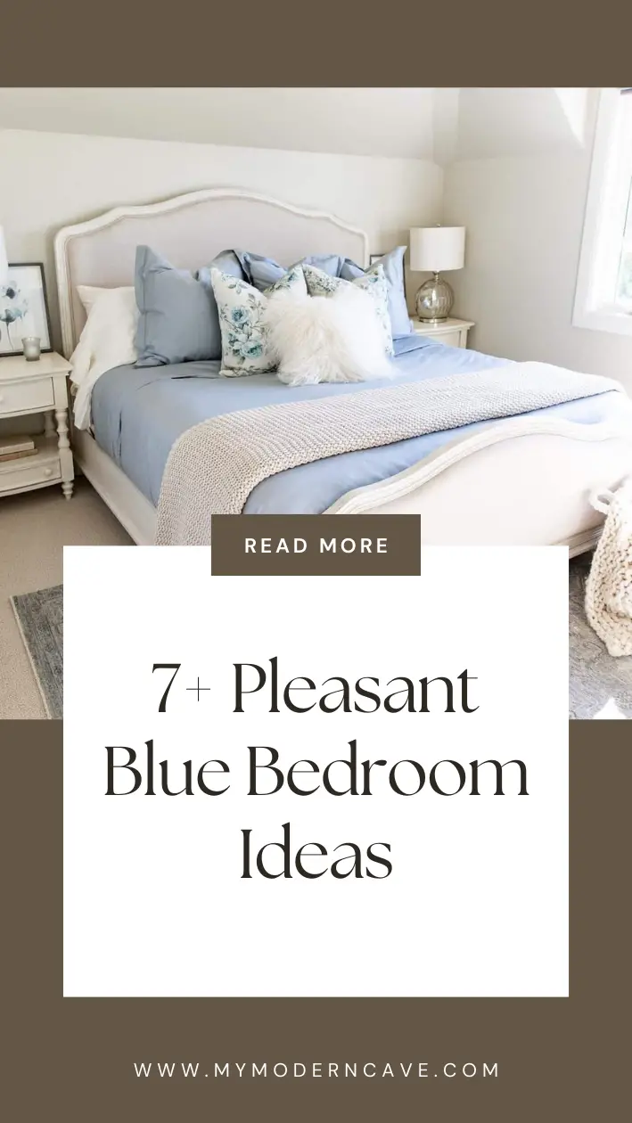 Blue Bedroom Ideas Infographic
