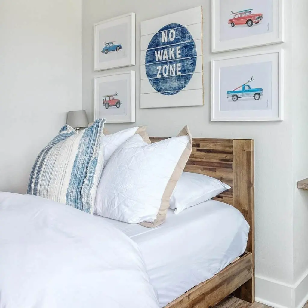 Car-Themed Rustic Bedroom for Kids