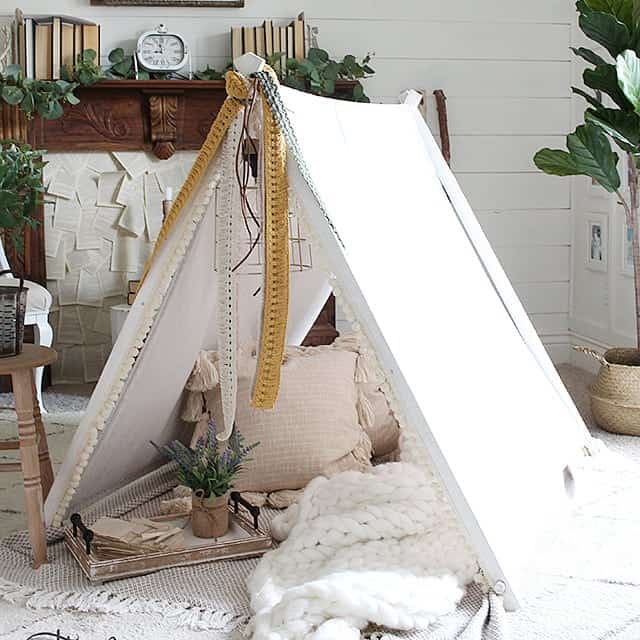 Inviting Play Area with Tent Accents