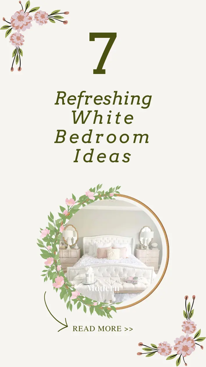 White Bedroom Ideas Infographic 