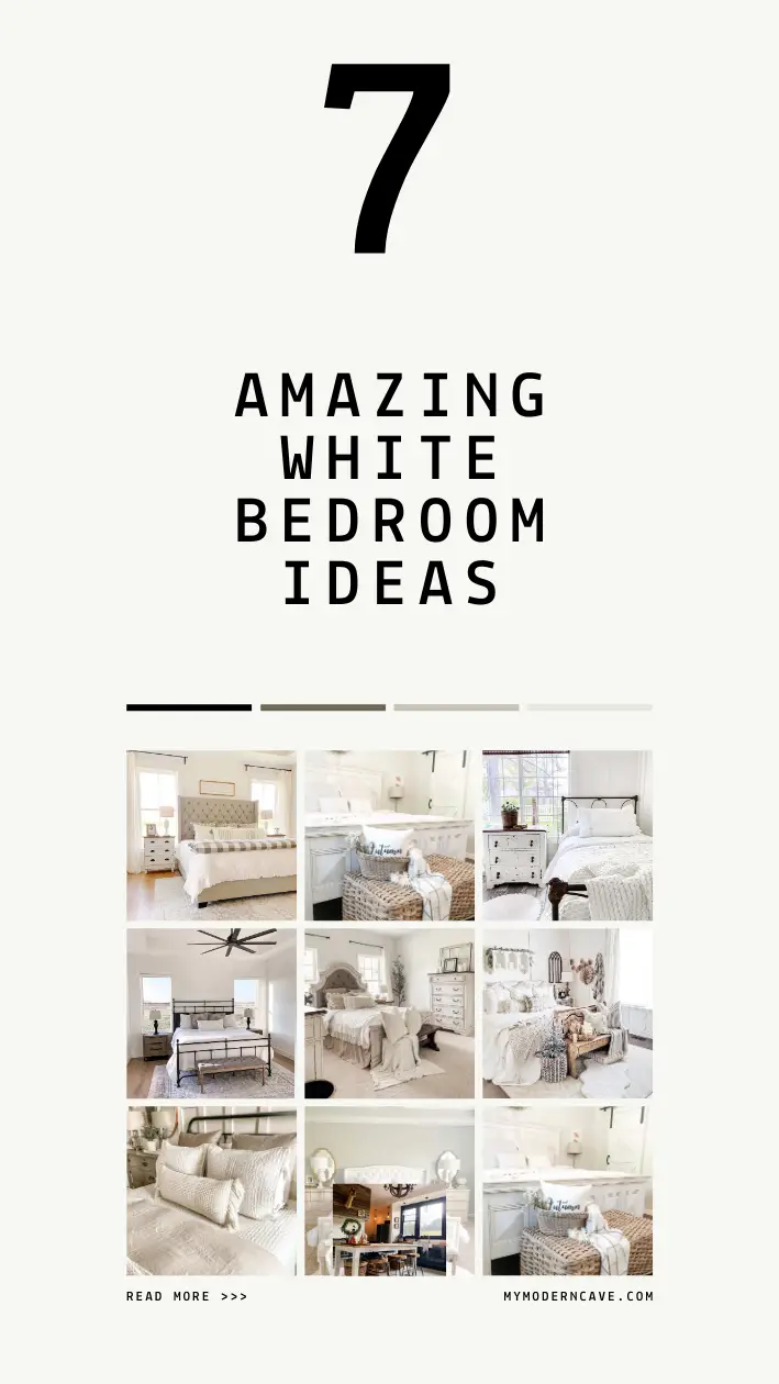 White Bedroom Ideas Infographic