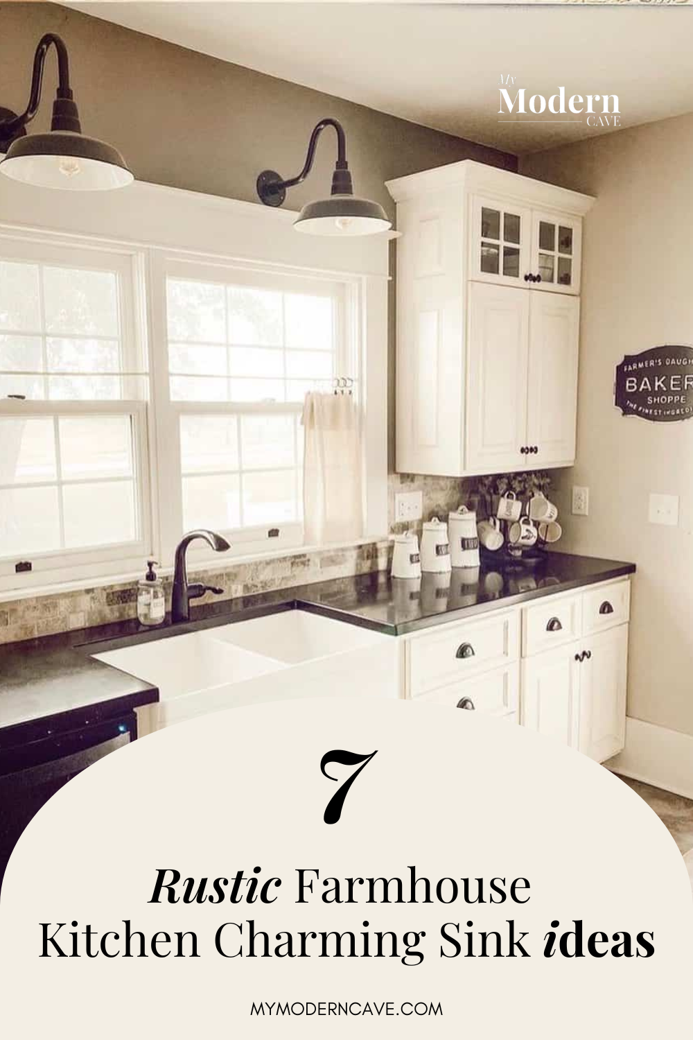 infographic on farmhouse sink ideas charming country kitchen update