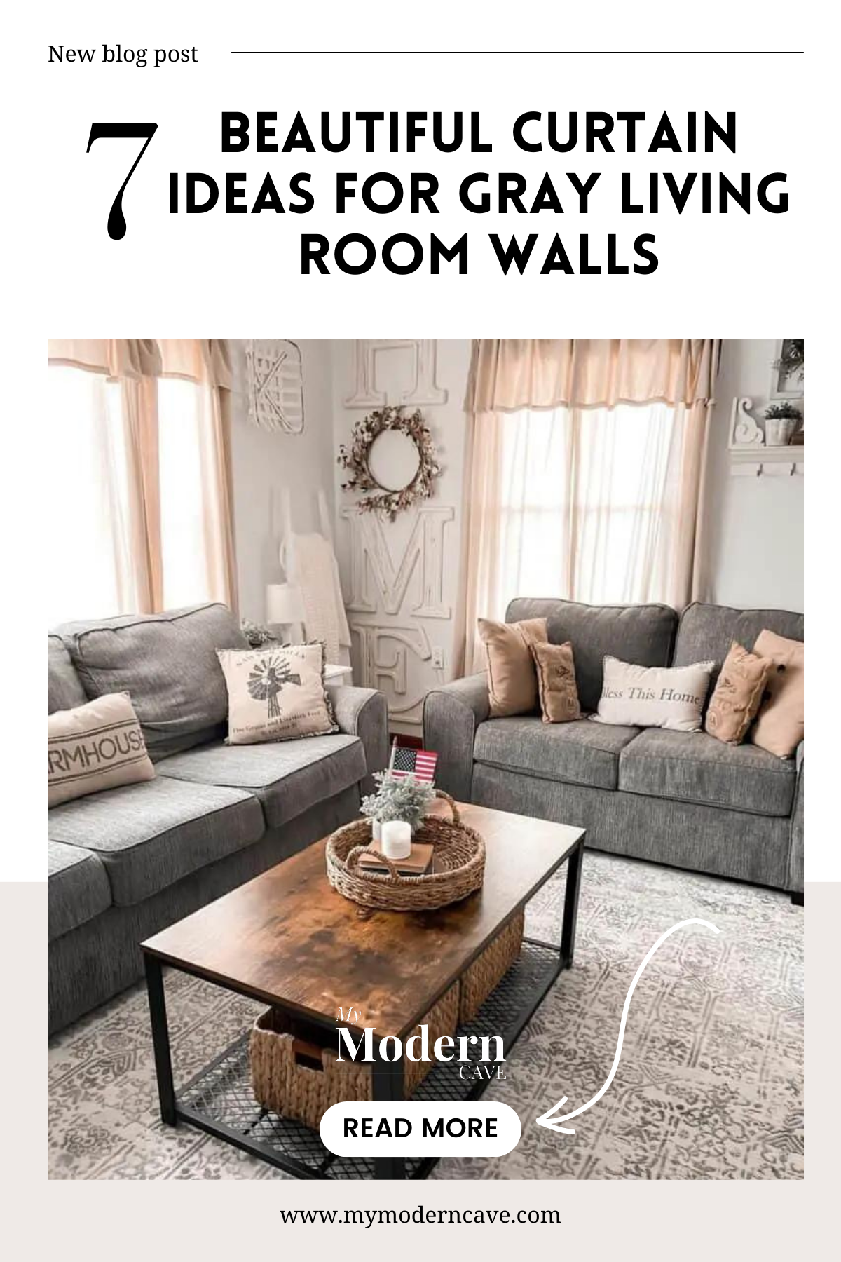 Curtain Ideas  For Gray Living Room walls Infographic