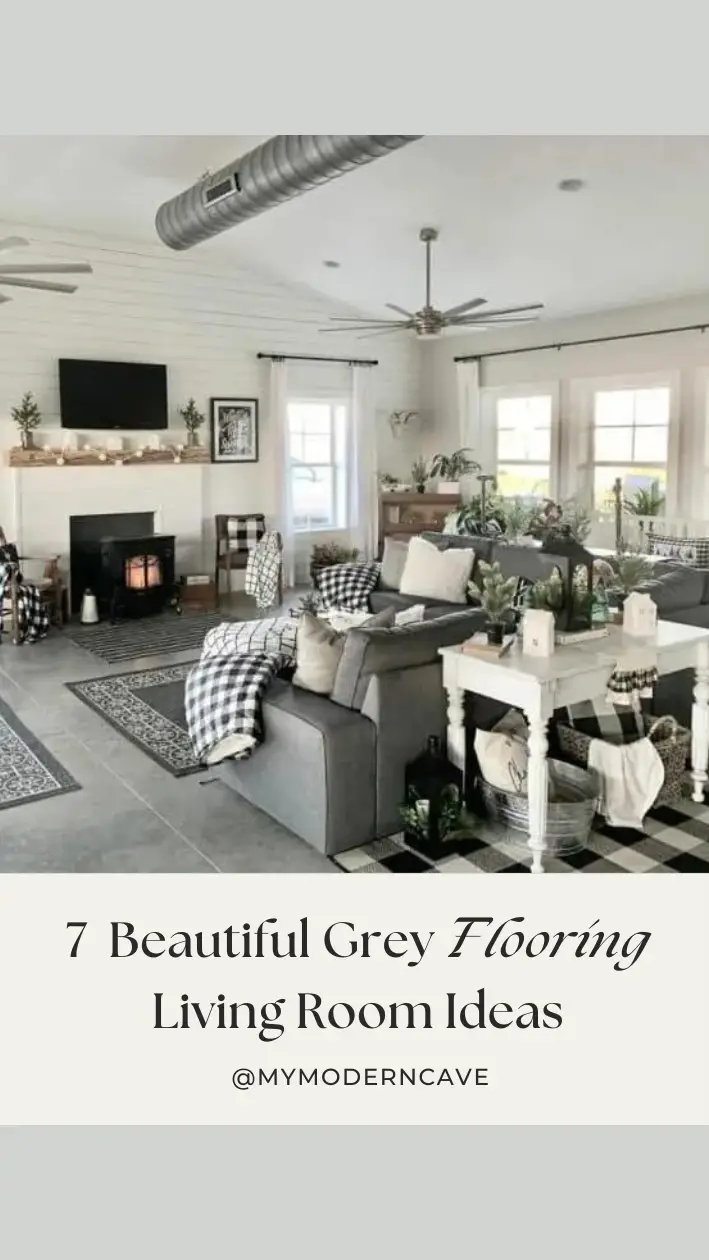 Grey Flooring Living Room Ideas Infographic