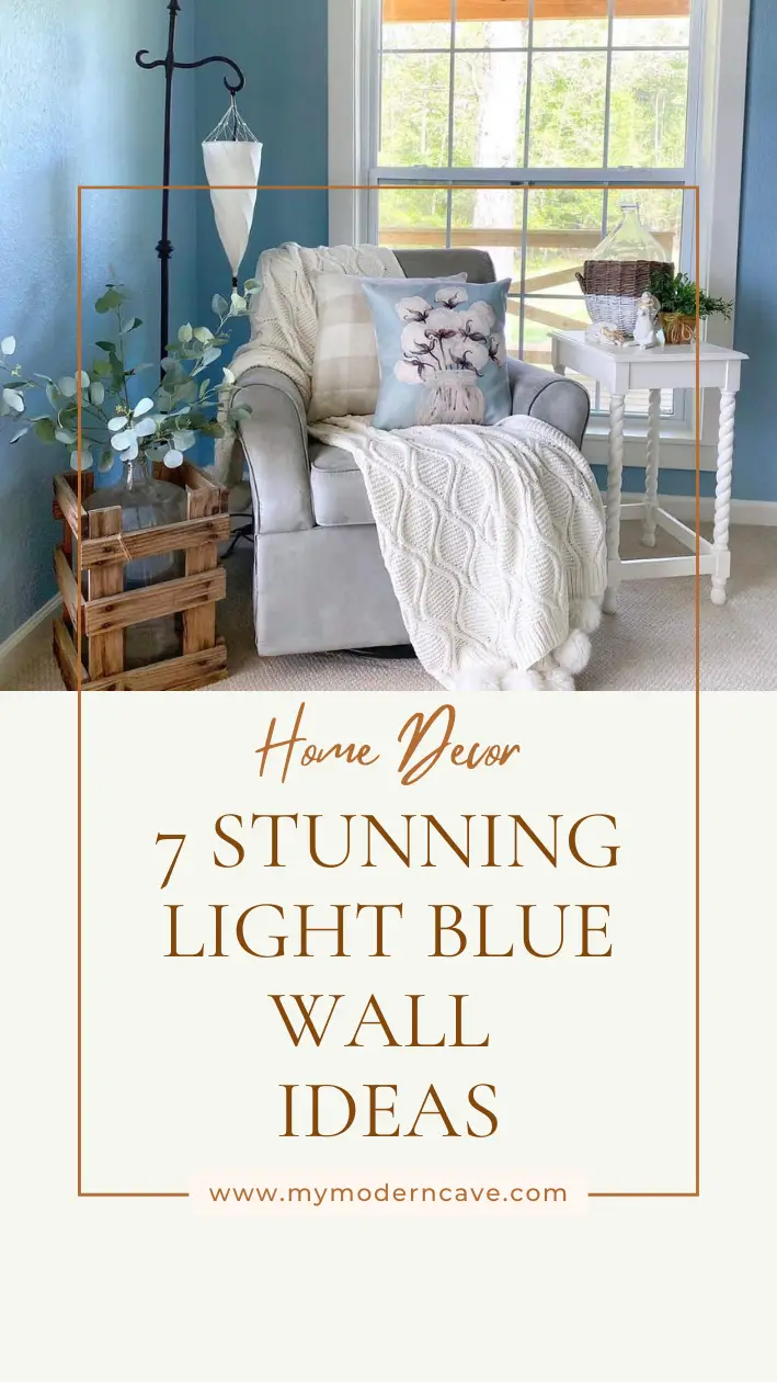 Light Blue Wall Ideas Infographic