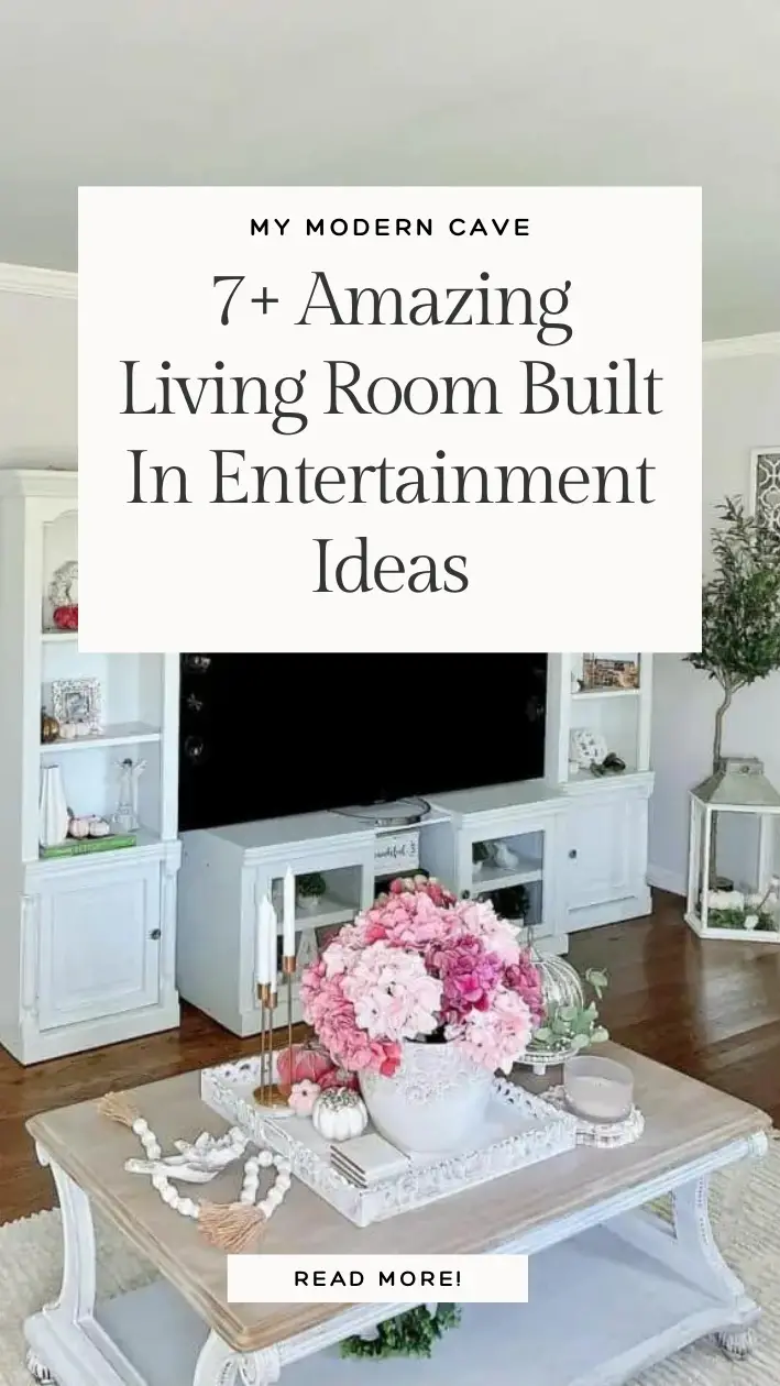 Living Room Built In Entertainment Ideas Infographic
