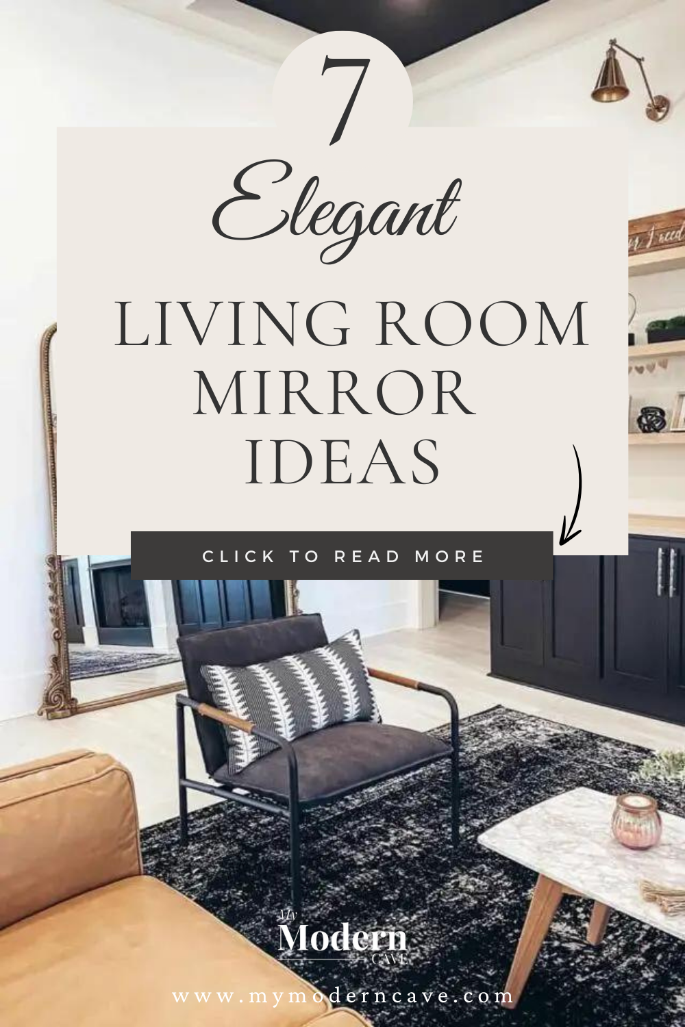 Living Room Mirror Ideas Infographic