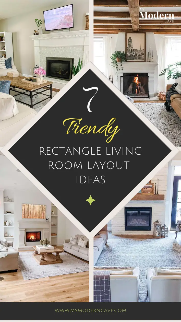 Rectangle Living Room Layout Ideas Infographic