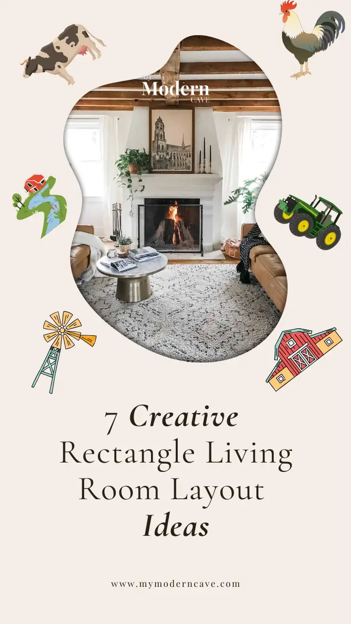 Rectangle Living Room Layout Ideas Infographic