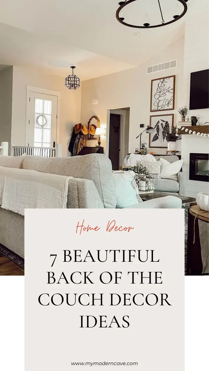 Back Of The  Couch Decor  Ideas Infographic