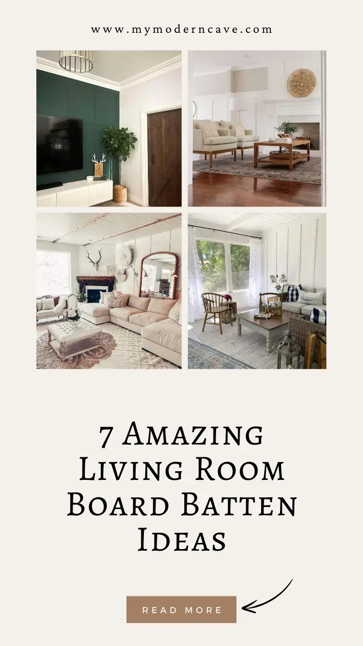 Living  Room Board  Batten Ideas Infographic