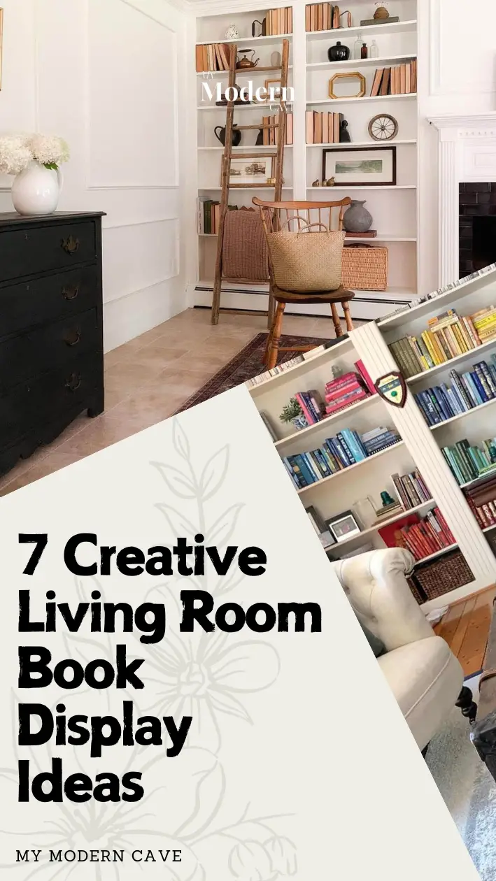 Living Room Book Display Ideas Infographic