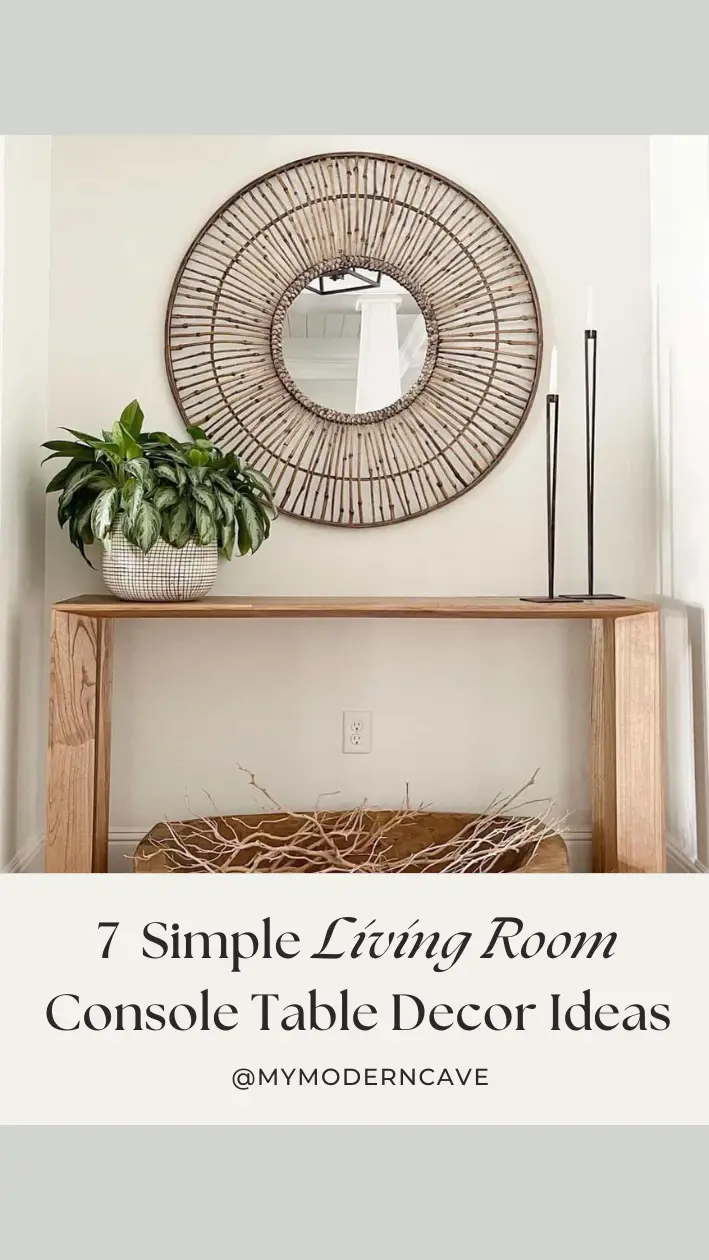Living Room Console Table Decor Ideas Infographic