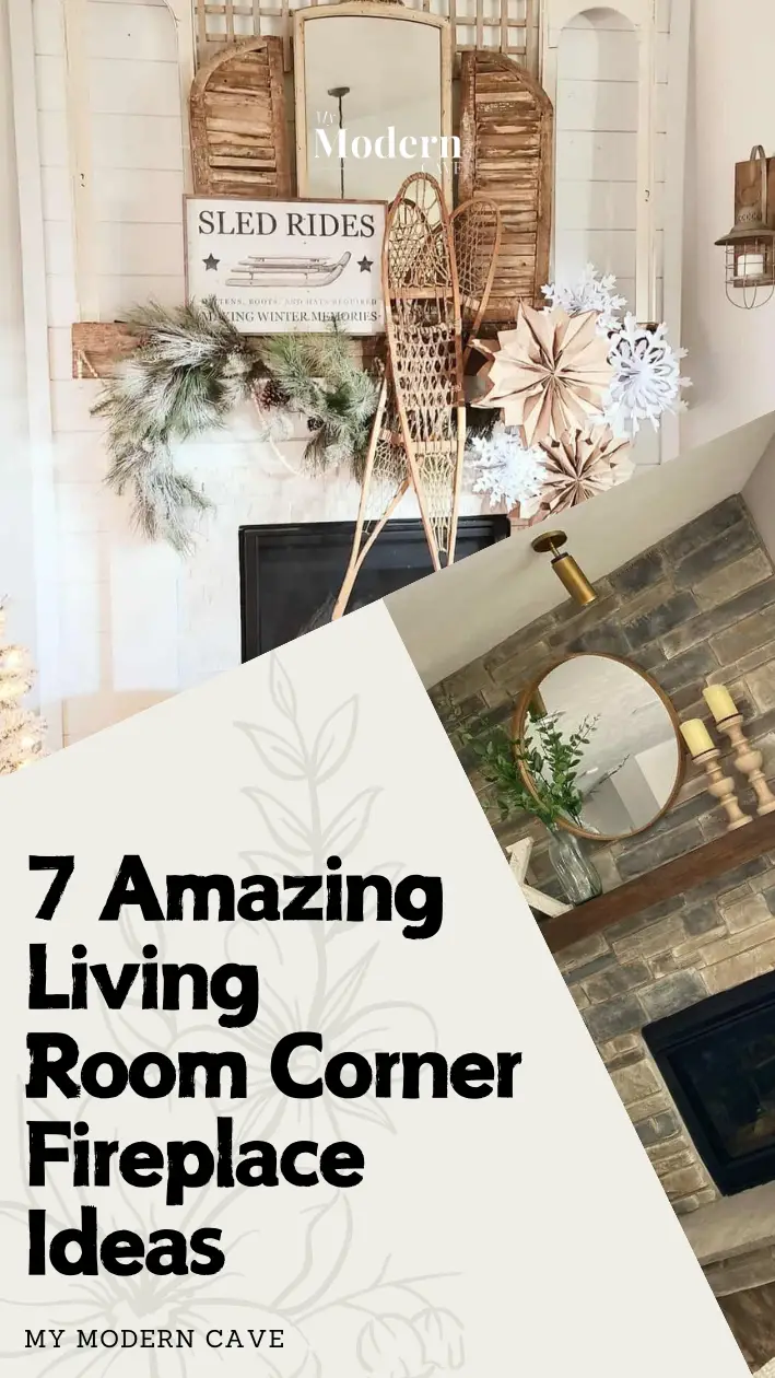Living Room Corner Fireplace Ideas Infographic