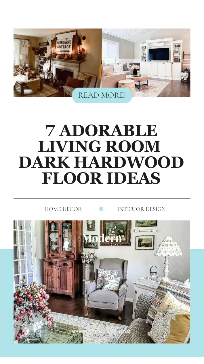 Living Room  Dark Hardwood Floor Ideas Infographic