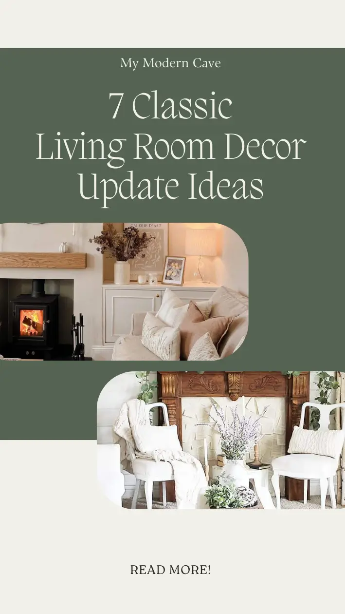 Living Room Decor Update Ideas Infographic