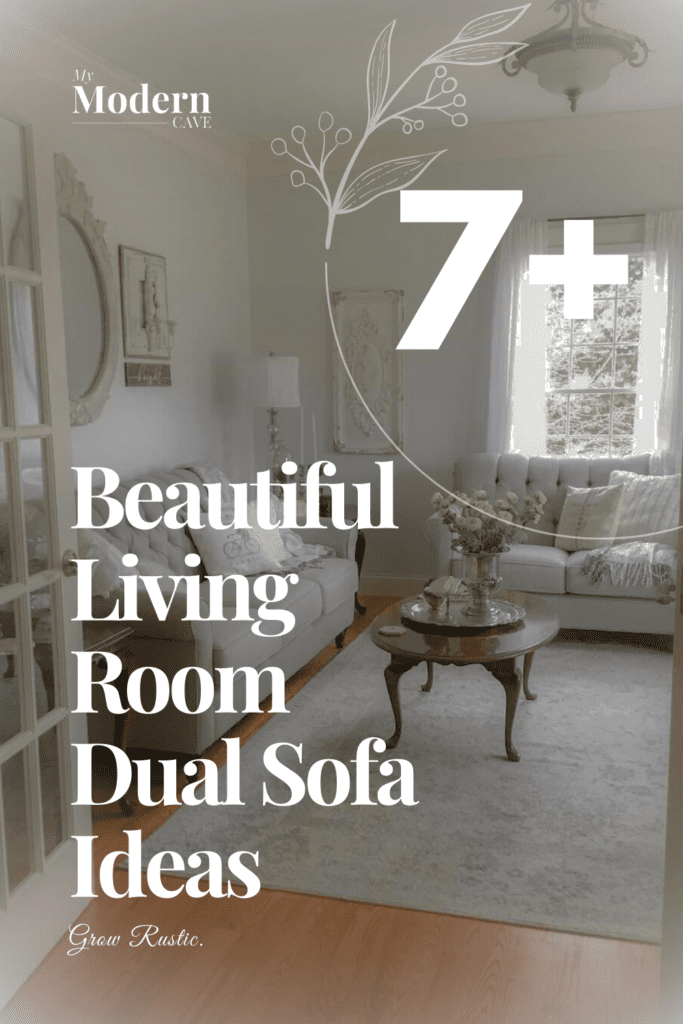 7+ Cozy Farmhouse Living Room Ideas with Dual Sofas for Ultimate Comfort