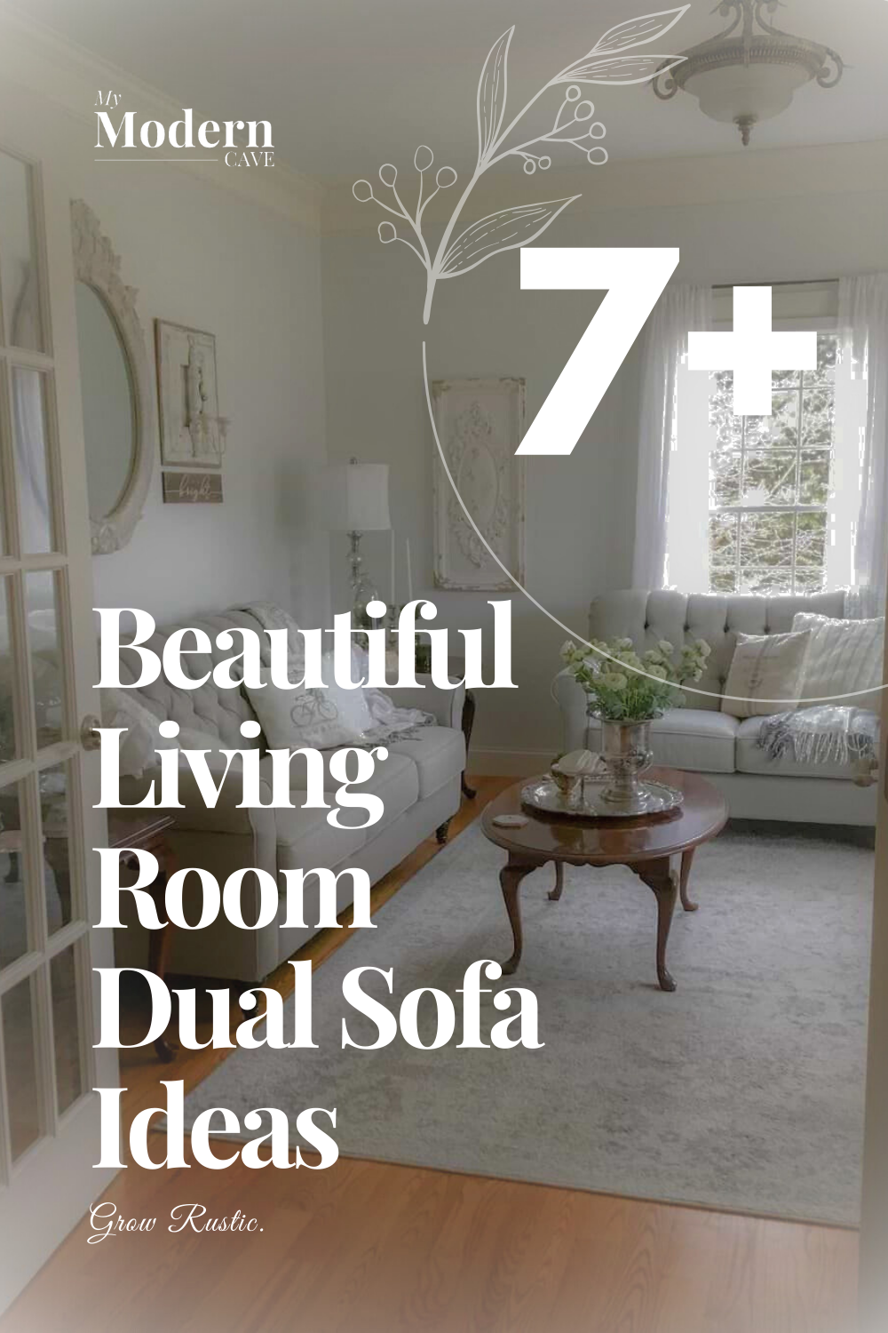 Living  Room  Dual Sofa  Ideas Infographic