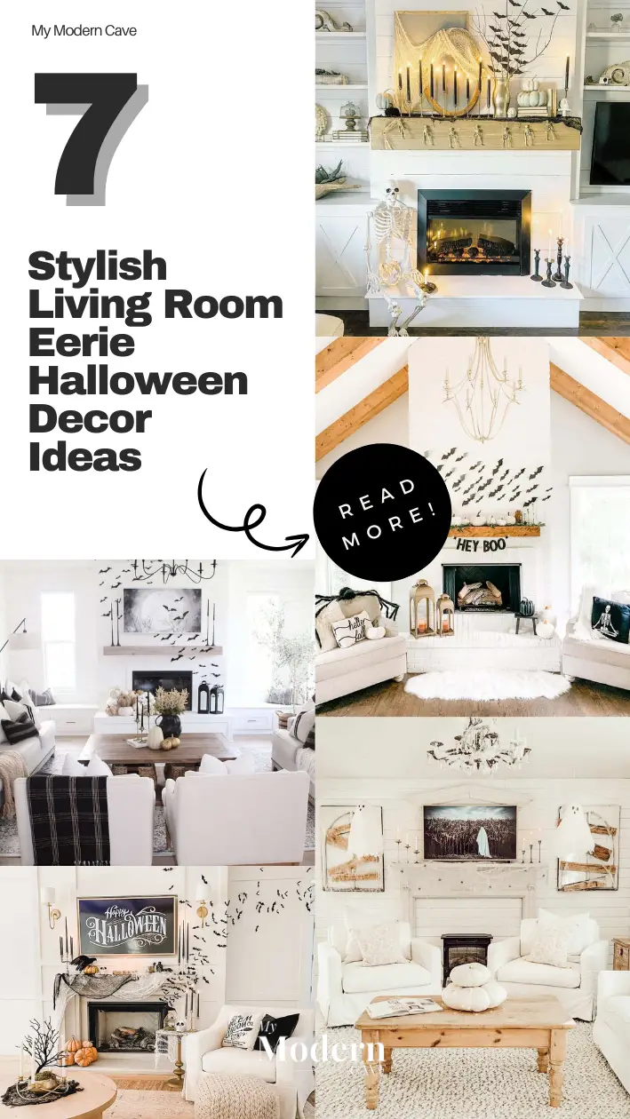 Living Room Eerie Halloween Decor   Ideas Infographic