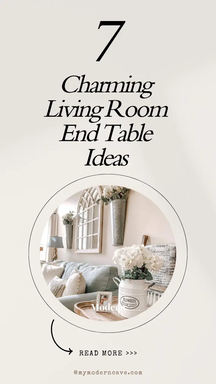 Living Room End Table Ideas Infographic