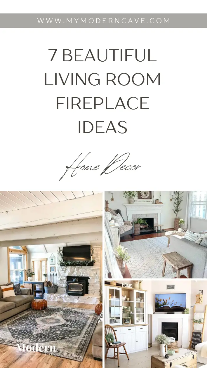 Living Room Fireplace  Ideas Infographic
