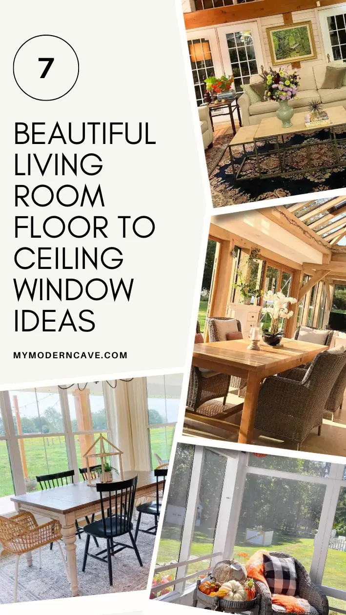 Living Room Floor To Ceiling Window Ideas Infographic