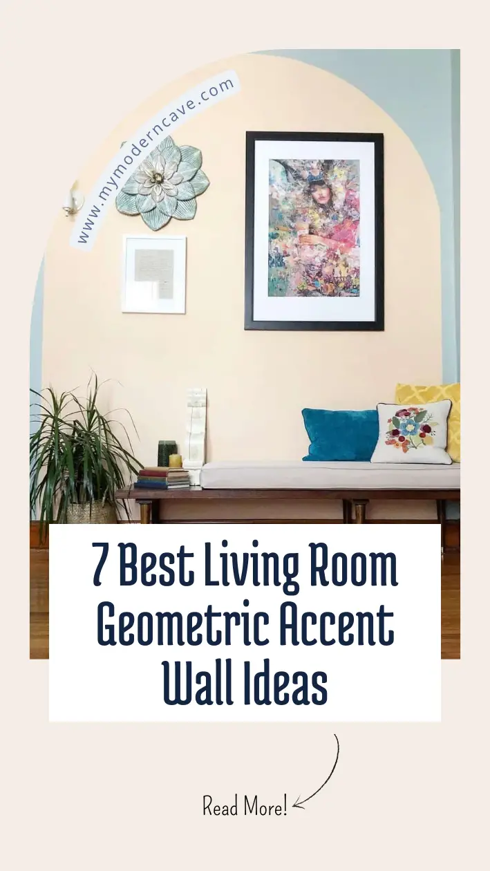 Living Room Geometric Accent Wall  Ideas Infographic