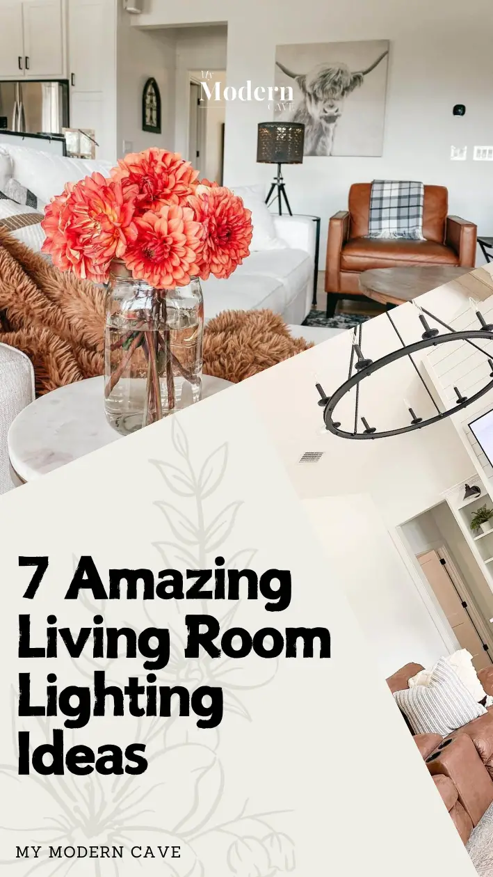 Living Room Lighting Ideas Infographic