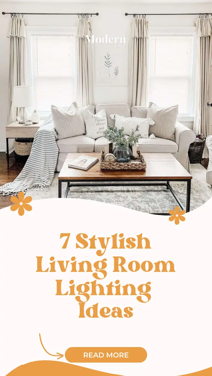 Living Room Lighting Ideas Infographic