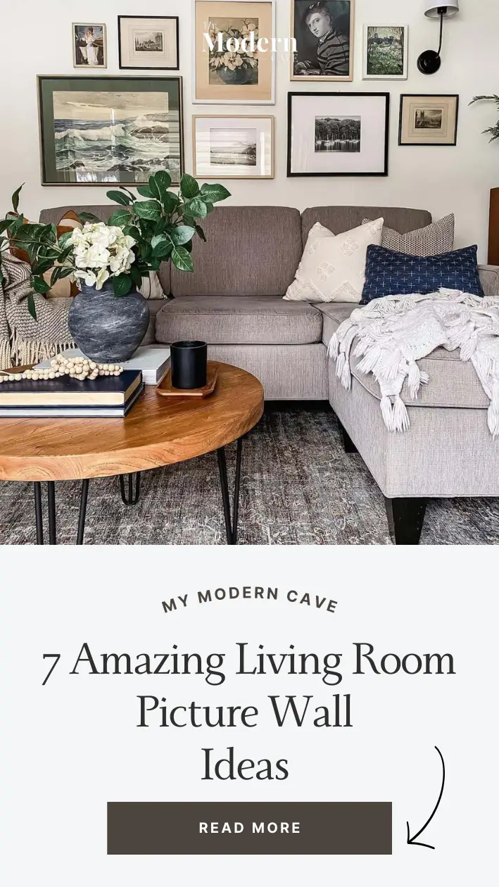 Living Room Picture Wall Ideas Infographic