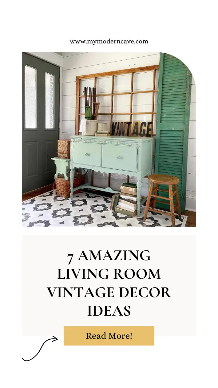 Living Room Vintage Decor Ideas Infographic