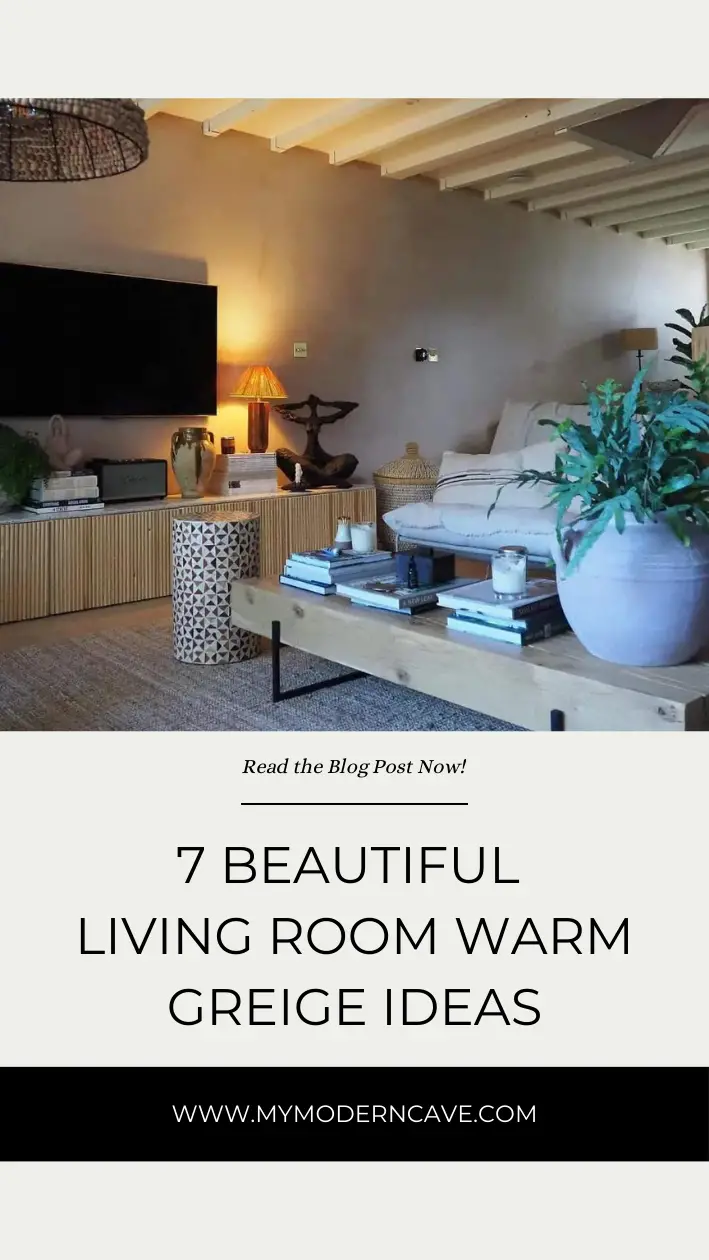 Living Room Warm Greige Ideas Infographic