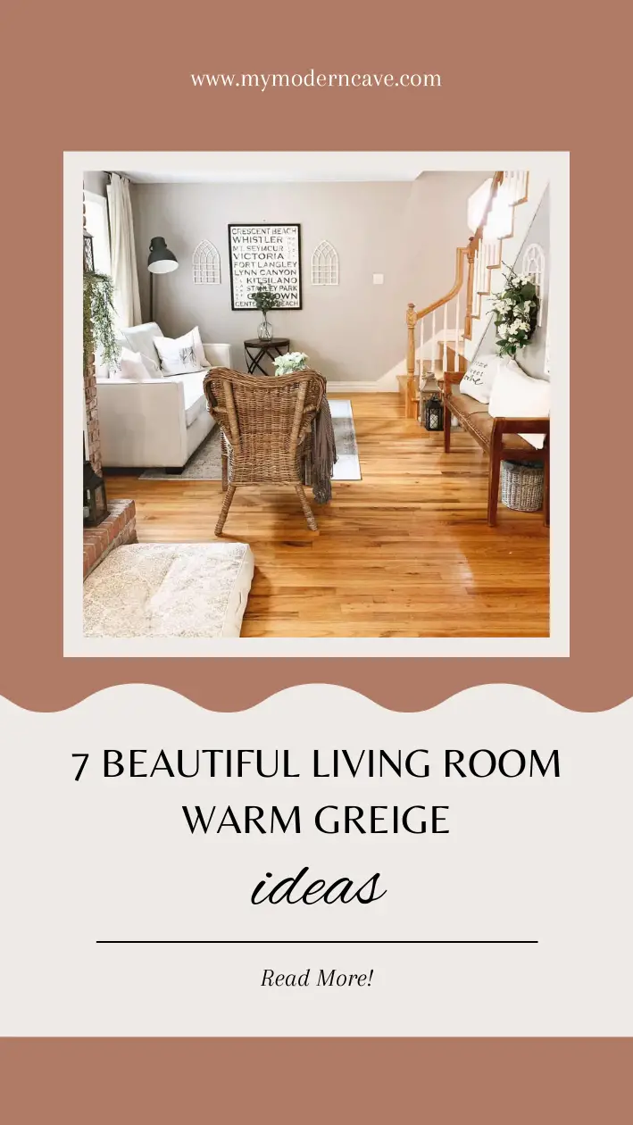Living Room Warm Greige Ideas Infographic