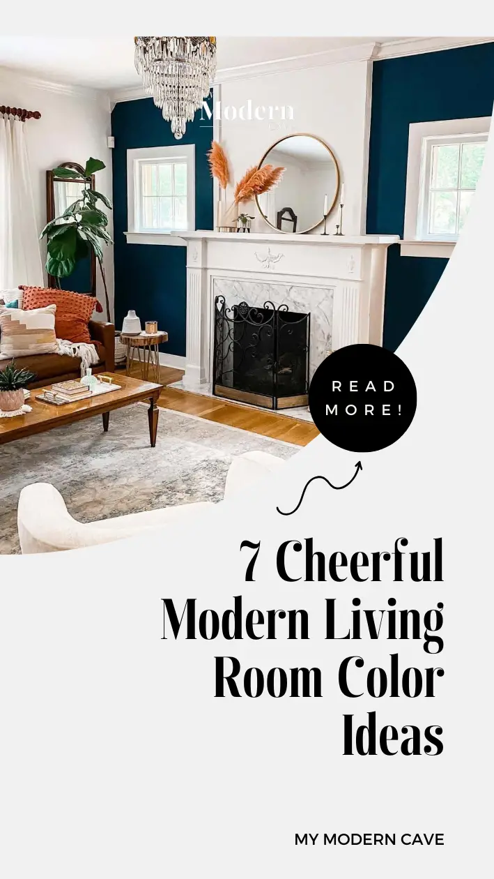 Modern Living Room Color Ideas Infographic
