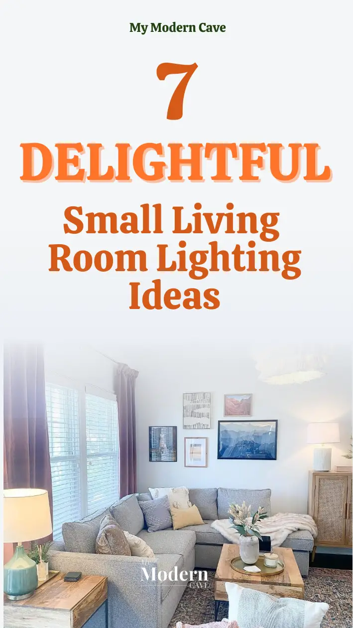 Small Living Room Lighting Ideas Infographic