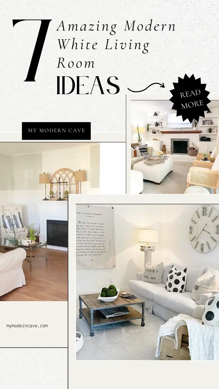 modern white Living Room ideas Infographic