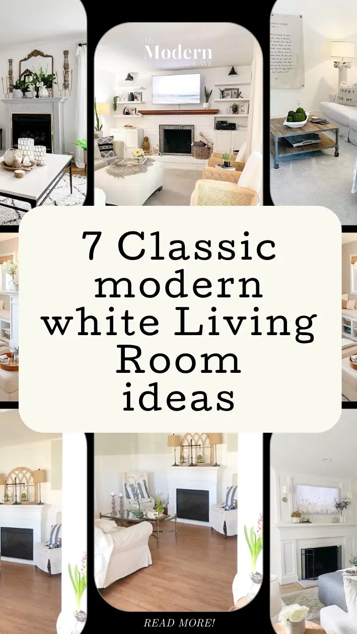 modern white Living Room ideas Infographic