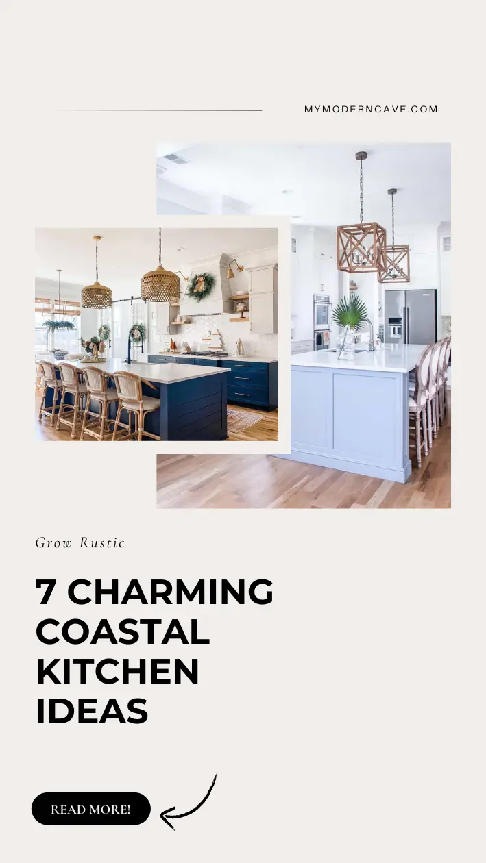 Coastal Kitchen Ideas Infographic