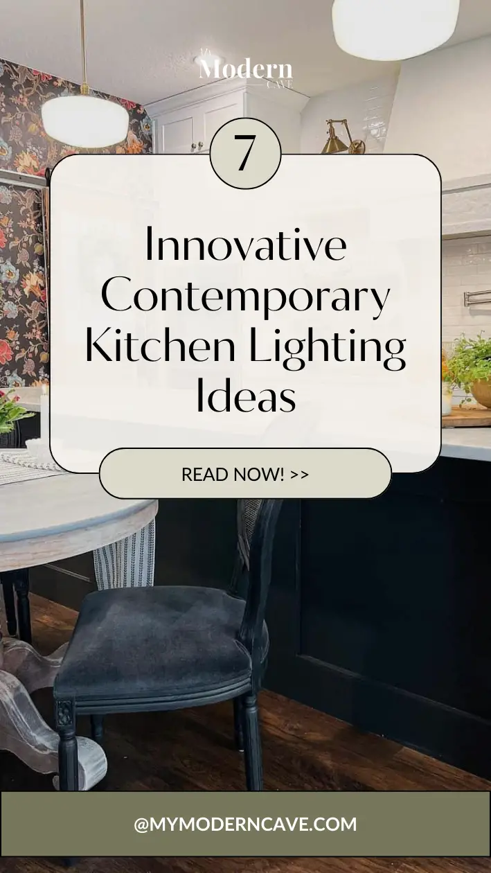 Contemporary Kitchen Lighting  Ideas Infographic