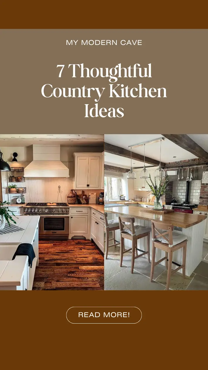 Country Kitchen Ideas Infographic